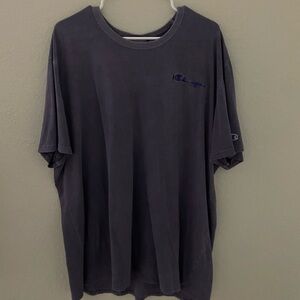 Men’s purple y2k crew neck top oversized Champion tee fashion short sleeve shirt